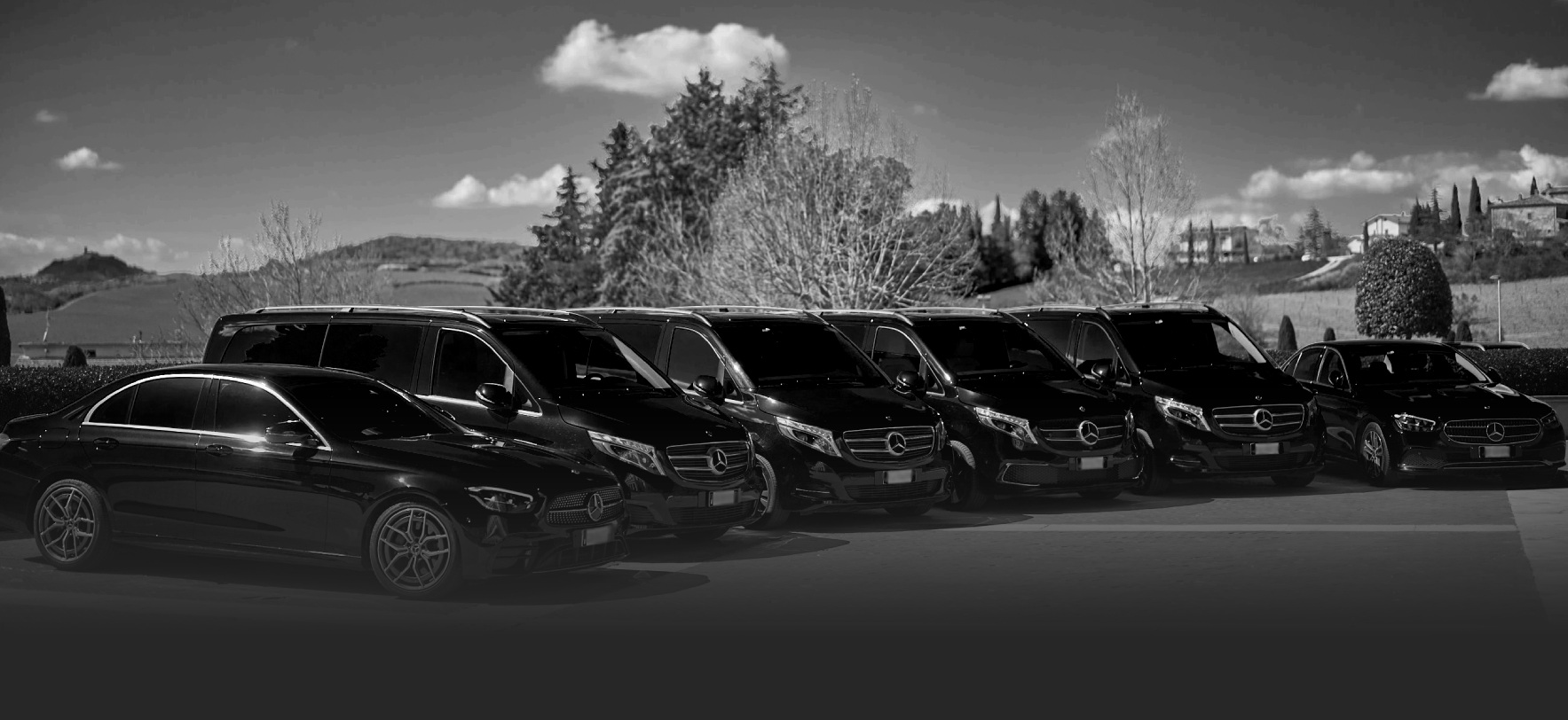 Professional car rental services for any kind of travel and transportation in Italy.